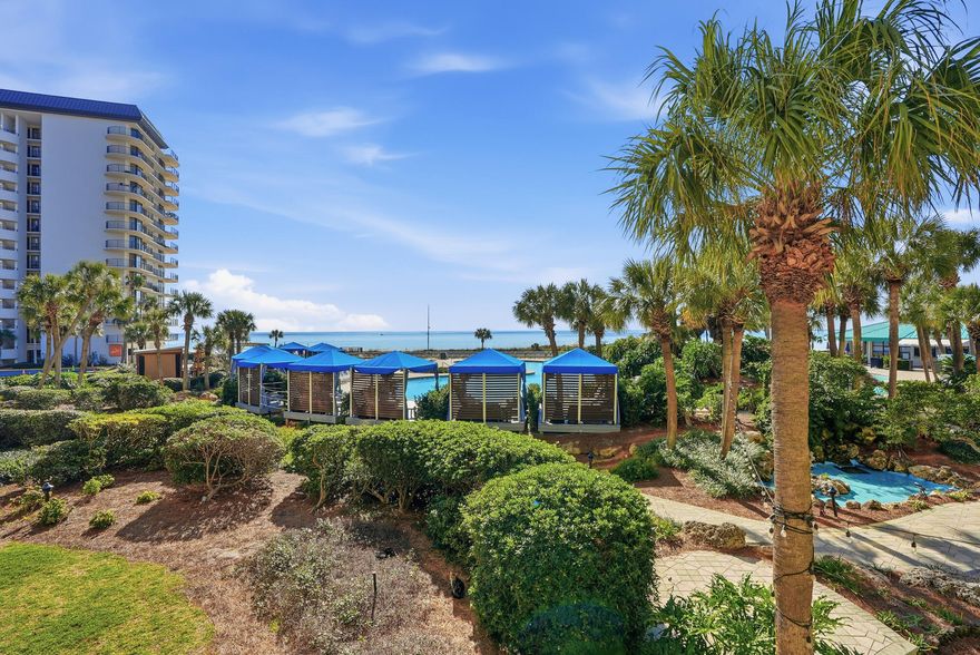 Turn-key and fully furnished, this 2-bedroom gulf-front Unit in Edgewater Tower 1 is the best-priced offering in the building. Located on the desirable first floor, it overlooks the resort pool and offers direct access to the beach. Perfect as a second home or rental investment, it sits in PCB's only full-service resort with pools, hot tubs, golf, tennis, pickleball, fitness center, on-site dining, and 24-hour security. An amenity-rich, rental-ready coastal retreat.