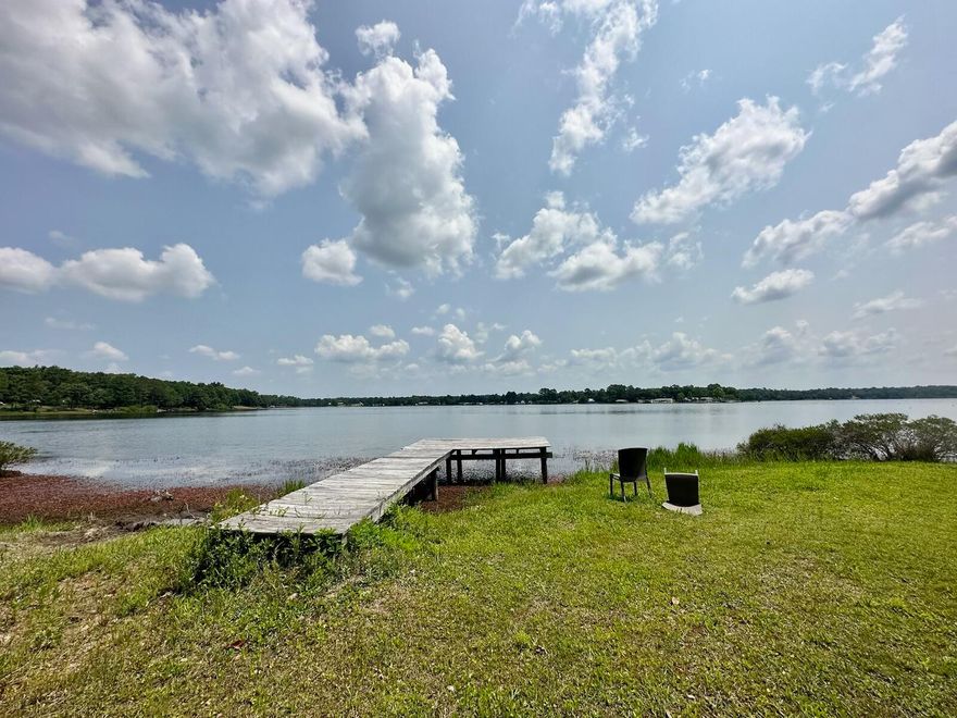 Two bedrooms, one and half bedroom fishing camp with the perfect waterfront view on King's Lake! This home is made for outside living- the screen porch is as large as the home itself! Requirements include: $3000 per month household income minimum, one year on the job and credit score minimum of 600. Pets are allowed on case by case basis!