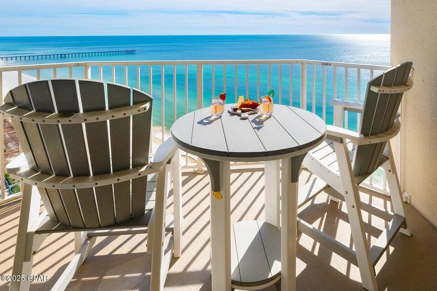 Welcome to one of the most desirable 1 bedroom, 1 bathroom floor plans at Tidewater Beach Resort! This thoughtfully designed condo maximizes space and comfort, featuring a spacious Gulf-front living area, a well-equipped kitchen, and a private balcony with stunning views of the emerald waters. The popular layout makes it a favorite among vacationers, ensuring both owner enjoyment and excellent rental performance. This unit boasts very strong rental numbers, making it an ideal investment opportunity or personal beach retreat. The primary bedroom is complemented by an open-concept living and dining area that flows seamlessly to the balcony, perfect for enjoying breathtaking views over the Gulf of Mexico. This unit also comes with two storage closets on the same floor for extra storage! Tidewater Beach Resort offers some of the best amenities on the beach, including two outdoor lagoon-style pools, an indoor heated pool, a full fitness center, movie theater, on-site restaurant, tiki bar, and 24-hour security. Located just minutes from Pier Park, you'll be close to premier dining, shopping, and entertainment. Whether you're looking for a top-producing rental property or your own slice of paradise, this unit checks all the boxes.