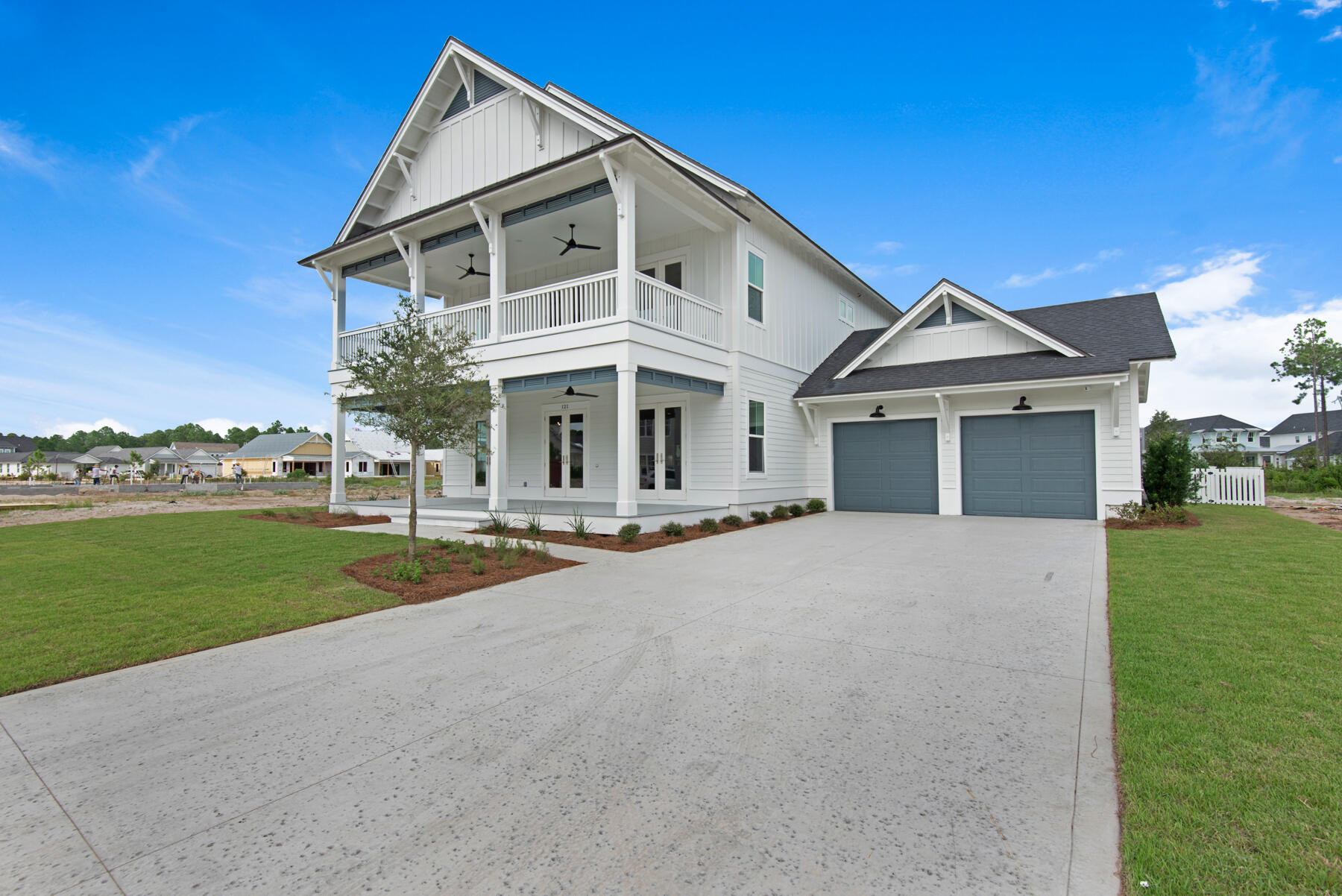 This beautiful custom WaterSound Origins home is situated in the Stillwater neighborhood overlooking water views offering the highest-quality construction and modern designer finishes. Every element of this home was thoughtfully designed to enhance daily living while providing the ease and enjoyment of resort living. This charming two-story 5-bedroom/4.5-bathroom open floor plan home has defined character and architectural details. This home features a welcoming front porch opening onto a large great room, with dining room, a culinary kitchen with island, stainless steel appliances, quartz countertops, tongue & groove walls, and stunning oak flooring throughout. Everything flows out onto the screened indoor/outdoor summer kitchen, which overlooks