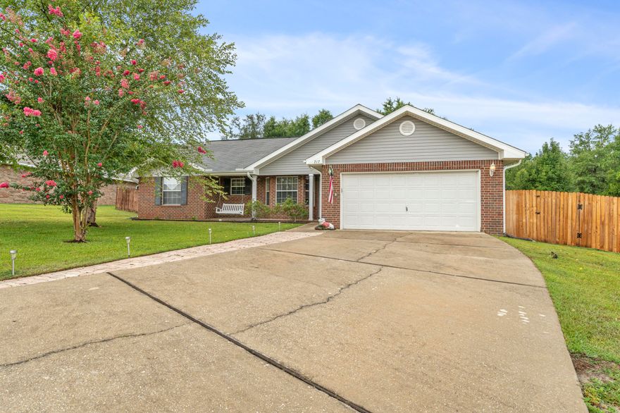 Open House Sunday 7/14 from 1-3pm!! Quiet neighborhood conveniently located in South Crestview! This all brick home is walking distances to elementary & middle schools, close to shopping, hospitals, I-10, and just minutes to military bases and the beautiful beaches. This home welcomes family and guests with a large front porch, inviting and open concept kitchen, dining, and large family room with cathedral ceilings. The kitchen has plenty of cabinets & counter space & breakfast bar!! Priced to sell so make sure you schedule to see this home before its gone!