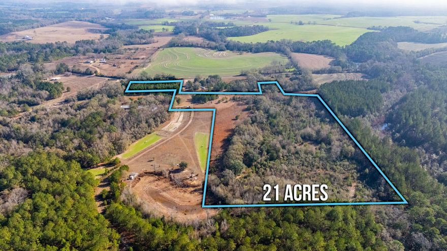 Located between Florala and Andalusia this 21-acre parcel offers you the opportunity to build your dream home with hunting and recreation opportunity. The property faces on a paved road and is easy access to Andalusia as well back to Florala community. Property includes cleared acres in front with remainder wooded. Property offers you the opportunity to have multiple great homesites, a pasture area with a little work, garden area and wooded area in back for hunting and privacy. Paved road frontage with a drive already into property also gives the bonus of already having work in place for you! Property has a previous home located on it with no value given but infrastructure such as power and water in place. Looking for a parcel to call home - this is it! Mobile homes allowed.