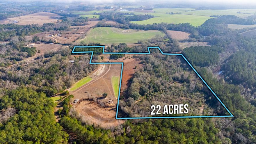 Located between Florala and Andalusia this 22-acre parcel offers you the opportunity to build your dream home with hunting and recreation opportunity. The property faces on a paved road and is easy access to Andalusia as well back to Florala community. Property includes cleared acres in front with remainder wooded. Property offers you the opportunity to have multiple great homesites, a pasture area with a little work, garden area and wooded area in back for hunting and privacy. Paved road frontage with a drive already into property also gives the bonus of already having work in place for you! Property has a previous home located on it with no value given but infrastructure such as power and water in place. Looking for a parcel to call home - this is it! Mobile homes allowed.