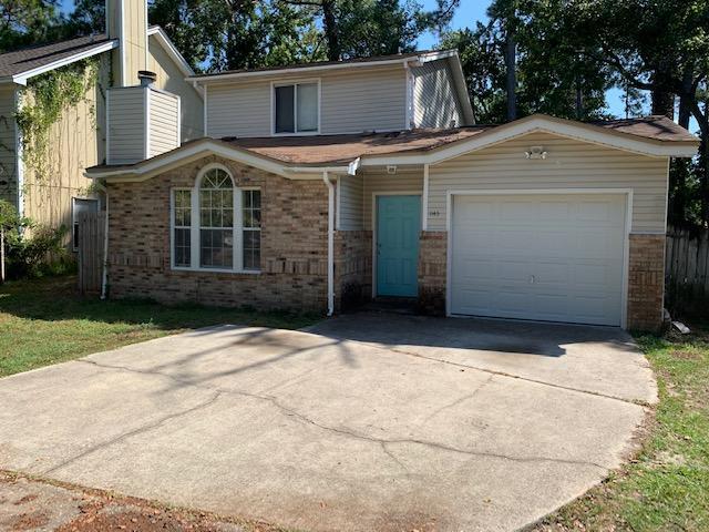 Located in a prime spot between both Air Force bases and close to hospitals and medical facilities, this well-maintained two-story home offers comfort, convenience, and privacy. The home features a desirable split floor plan, with the master bedroom and full bath located on the main level, and two additional bedrooms upstairs--perfect for families or guests. Enjoy the peace of a quiet cul-de-sac and the security of a fully fenced backyard, ideal for entertaining, kids, or pets. Don't miss out on this ideal location and functional layout--perfect for military, medical professionals, or anyone seeking a central location in North Fort Walton Beach!