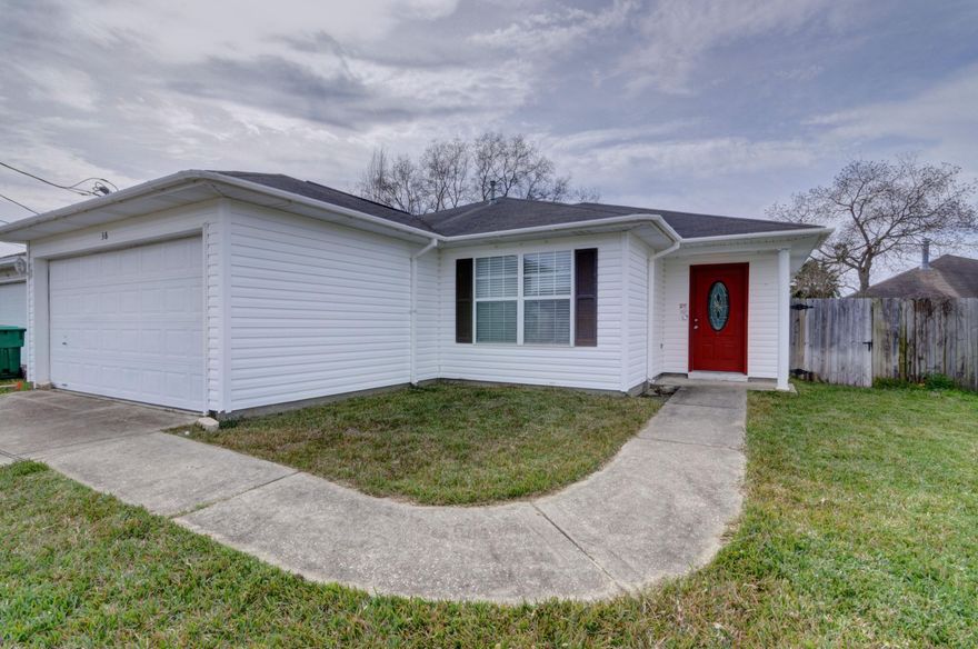 Welcome home to this adorable and affordable Mary Esther home just minutes to Hurlburt's front gate! This home has everything you need at a price that's hard to find! Nestled in a cute neighborhood, you'll find an easy to maintain vinyl exterior with a privacy fenced backyard, two car garage, and completed with a screened in porch to enjoy those Florida evenings! Walk inside and you'll love the freshly painted grey walls and the spacious living room which opens to the kitchen area. Enjoy engineered hardwood floors throughout (no carpet!!), along with the updated bathrooms with granite counters and tile floors. Have peace of mind with a brand new gas water heater and a lawn pump replaced in 2017. Don't delay in making this home yours! (Closing can't take place prior to May 1st)