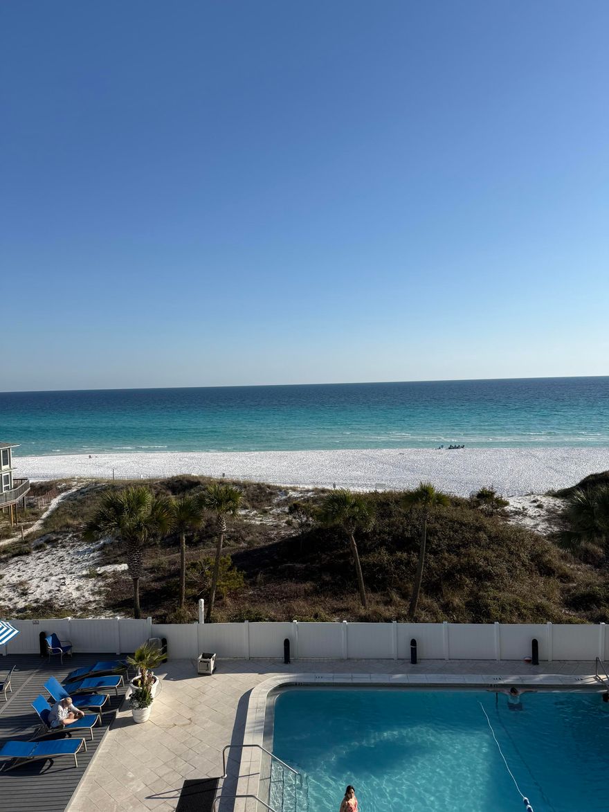 Professional photography soon! Beautifully updated 2BR/2BA Gulf-front condo in Gulfside at Hidden Dunes Beach & Tennis Resort, a 27-acre gated beachfront community with 24-hour security ideally located between Destin and 30A. Positioned on the 4th floor, this unit offers the perfect ''sweet spot'' elevation with unobstructed views of the emerald Gulf waters and sugar-white sand while still overlooking the resort's lush landscaping and pool. Offered fully furnished and rental-ready, this turnkey property features an open-concept living area filled with natural light, a well-appointed kitchen with granite countertops, stainless steel appliances, and breakfast bar, plus an expansive Gulf-front balcony. The primary suite enjoys Gulf views, balcony access, and an ensuite bath with double vanities and walk-in shower. Gulfside amenities include a private beachfront heated pool, hot tub, kiddie pool, fitness center, gated beach access, EV charging, and covered parking. Resort amenities include tennis, pickleball, pools, tram service, and more. Excellent investment or second home opportunity.