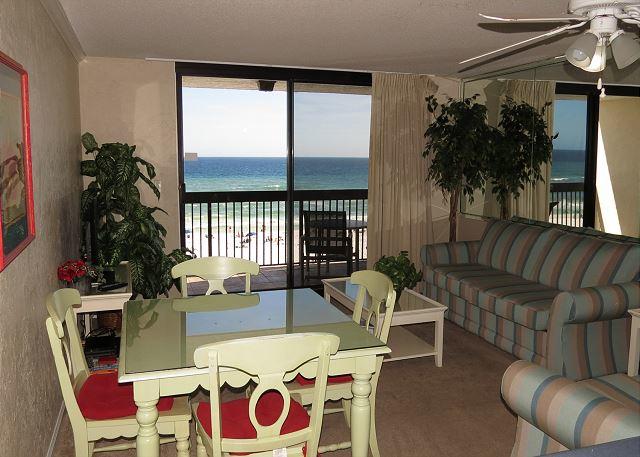 Perfect floor location in SUNDESTIN. Unit 508 is looking directly out to the White Sugar Sandy Beaches, Emerald green waters, Awesome Sunsets, Newer furnishings. Stainless steel appliances. Bosch dishwasher, Frigidaire ref.,stove & microwave. White raised paneled kitchen cabinets. Tile in all wet areas. Mirrored wall to reflect the Beach. More updates, a must see to appreciate. Close to 30,000,00 in rental income. Amenities Include: 24-Hr. Front Desk service, Indoor Heated Pool, Outdoor Pool, 12-person Whirlpool, Large Sundeck, Shuffleboard, Gift Shop, Restaurant, Meeting Rooms, Fitness Massage, Video Arcade, luggage racks, bike racks, Beach service available.Located close to all entertainment & Shopping. Buyer to verify all dimensions.