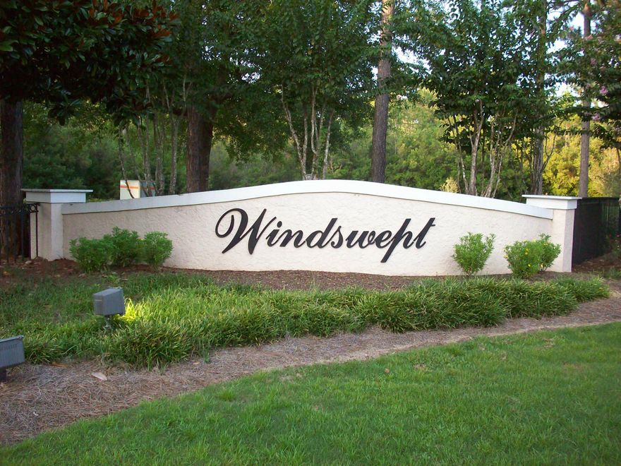 Windswept is a gated golf community consisting of 750 acres of gentle rolling woods with 400 homesites. Thisgolf course lot is perfectly located on the green of the Number 1 fairway. Windswept comes with an 18 hole championship golf course,lighted tennis courts, swimming pool, pavillion, play ground areas, basketball courts and a residents club house. It has paved lighted streets and underground utilities. Windswept is just minutes away from the sugar white sands of the Emerald Coast with dinning & shopping and also has easy access to the Panama City Beach Intl. Airport.