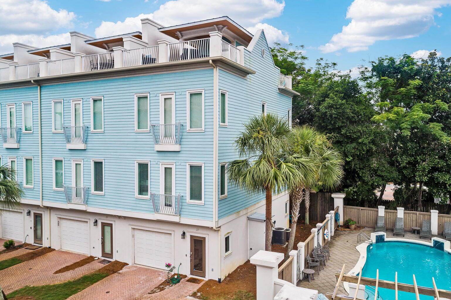 PRICED TO SELL! Gulf Views! Coveted End-unit perfectly located in sought-after Gulf Place, conveniently next to 2 separate beach access's(Shellseekers Cove & Ed Walline), & Shunk Gully along the highly desirable scenic Highway 30A. This unit has been completely remodeled...All new kitchen w/ quartz countertops, new furniture and custom black out drapes which complete a timeless coastal style. All new appliances, fixtures, custom built-ins, HVAC, Water Heater, and more. This is the only unit in Summer Place with 3 dedicated parking spaces. Heated community pool right next door. 1st floor mother-in-law suite can be rented as a lock-off in the off season.Fabulous rental, with projections ranging from $115-130k.