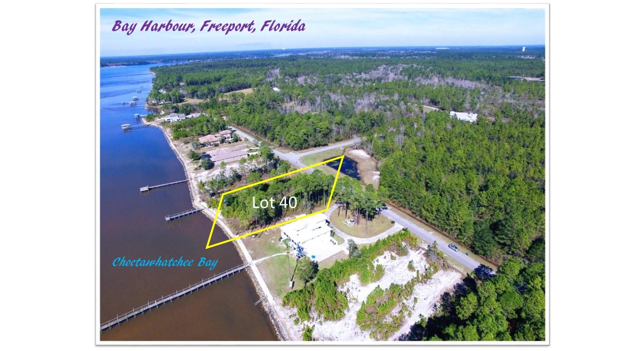 80 feet of Choctawhatchee Bay Front with Full Bay View! This beautiful custom home site offers the best of the Bay in an excellent location. The Hwy 331 expansion and a new Publix Supermarket are nearby! Low HOA fees in this professionally landscaped and impeccably maintained bay front neighborhood make it the perfect place to build your dream home. Only 2,000 square feet required for build! Partial tap fees have been paid. Bay Harbour is Freeport's premier upscale lifestyle community. Custom homes are under construction! Amenities include tennis courts, locked boat & RV storage, community pier, boating, fishing, hiking and picnic pavilion and beach area. Walking paths throughout the neighborhood enable you and your family to enjoy nature. Imagine life and leisure in this gorgeous Bay F
