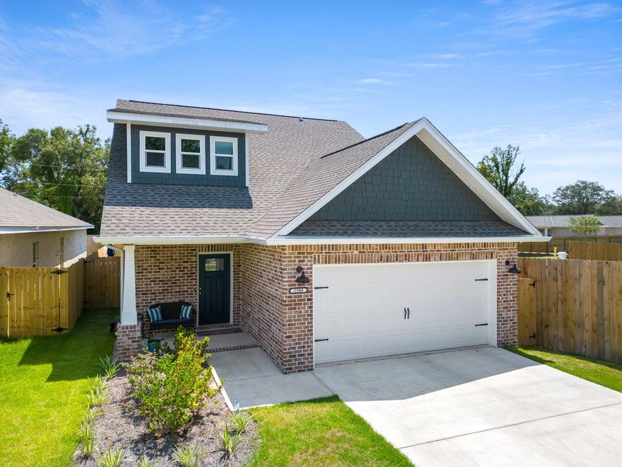 Just like new!! Ideally located, this is a 3 bedroom and 2.5 bathroom 2 story home built by a local builder in the Craftsman style that offers all the comforts and conveniences of modern living. The first floor is perfect for entertaining, with a beautiful kitchen featuring Dove White Shaker cabinets with soft-close drawers, a kitchen island, Calcatta Quartz countertops, a subway tile backsplash, stainless steel appliances, and a pantry closet. The kitchen is open to the dining room and the family room. The master suite is 14' x 17' and features its own bathroom with an oversized walk in shower, dual vanities, linen closet, separate toilet room and a walk-in closet. A half bath, hallway closet, and large utility room are also located on the first floor. The second story of this beautiful