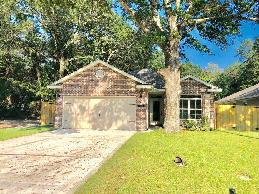 Welcome home!! Make this beautiful BRAND NEW 3 bedroom 2 bath home yours today. Minutes away from HWY 98, and the white sandy beaches, Easy commute to Hurlburt Field. As you enter this home you will be greeted with a spacious living room, beautiful tile fioors. Living room opens up to a beautiful kitchen/diining room with beautiful cabinetry, granite countertops, tile backsplash. Master bedroom offers beautiful tray ceilings. This home offers a spacious fenced backyard for entertaining. Make this fabulous home yours today. Buyer to verify all measurements of importance.
