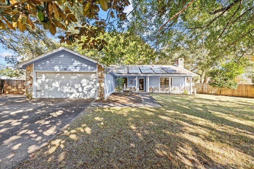 This charming home offers the perfect blend of comfort and convenience. Located in a quiet cul-de sac in Niceville with no HOA, it features a large, fenced lot with mature trees providing privacy and shade. The oversized yard has ample space for parking your boat or RV.  The home has paid off solar panels, an installed EV charger in the 2 car garage, a natural gas tankless hot water heater and a closed loop geothermal heat pump keeping utility bills extremely low. This well-maintained property has an updated kitchen (2012) and boasts two separate living areas, providing a unique opportunity for multi-generational living or flexible use of space. Situated on approximately half an acre with 4 bedrooms, 3.5 baths plus an office, the whole family can work and play comfortably. Situated on approximately half an acre with 4 bedrooms, 3.5 baths plus an office, the whole family can work and play comfortably. Centrally located in Niceville, schools, shopping and beaches are just minutes away.  Don't miss out on this fantastic property!