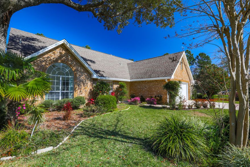 GREAT 4 BEDROOM HOME +OFFICE W/BEAUTIFUL CAGED POOL & LARGE YARD IN THE HEART OF BLUEWATER BAY! Offering a spacious Great rm w/high vaulted ceiling & fireplace, separate Den/Office w/French doors + a 2nd story loft area, theres plenty of room to accommodate a growing family. Large Kitchen w/ center island & granite counters adjoins both a casual Dining area & separate formal Dining area. Boasting a split floor plan, the spacious Master w/large walk-in closet plus a 2nd BR are on the 1st floor while 2 add'l BRs are upstairs. Master bath w/granite topped vanity, Jacuzzi tub & separate shower. Enjoy the Fl lifestyle from the large, newly screened lanai w/spacious, covered living area & beautiful, heated, gunite pool! The large, fenced yard w/fruit trees provides a resort fee plenty of room to play & relax. Other features include 2013 roof,  extra deep well, pump & sprinkler system, new lighting arrest system in the AC & Halo HVAC system to prevent mold & mildew in the ductwork, whole house water filtration system, new garage door & opener, freshly painted 1st floor, new dishwasher, laundry room with new washer & dryer, lots of storage and transferrable termite bond.  Located in the heart of Blue water Bay, this wonderful Home is close to schools, shopping and restaurants.