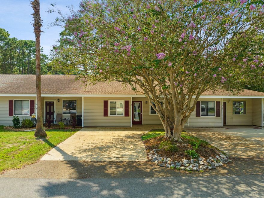 Welcome to your charming 2-bedroom, 2-bathroom oasis in beautiful Santa Rosa Beach, where coastal living meets modern convenience! Nestled in a prime location, this home offers the best of both worlds - proximity to pristine beaches and easy access to all the amenities Santa Rosa Beach has to offer. Built in 1984, this cozy home underwent a complete transformation in 2016, including extensive upgrades to its wiring and plumbing systems.As you step inside, you'll immediately notice the care and attention to detail that went into this remodel. The kitchen is a chef's dream, boasting appliances that were all replaced in 2016, as well as the HVAC and water heater. The modern, open-concept design allows for seamless flow between the kitchen, dining area, and living space!