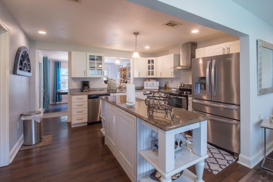 Captivating single family home minutes away from the city of Crestview with over .5 acres of land sitting on a cornet lot. This remodeled home offers stainless steel appliances, granite countertop kitchen island, beautiful bathrooms with jetted tubs and a spacious laundry room with a granite counter top. The Master bedroom features an upgraded electric fireplace, living room offers tons of natural lighting with another stackstone fireplace. The open floor layout and beautiful landscape lets you enjoy a relaxing afternoon in a jacuzzi with a fenced backyard. Comes with new Hvac, roof, washer and dryer. Seller is willing to cover home warranty and half of closing cost.