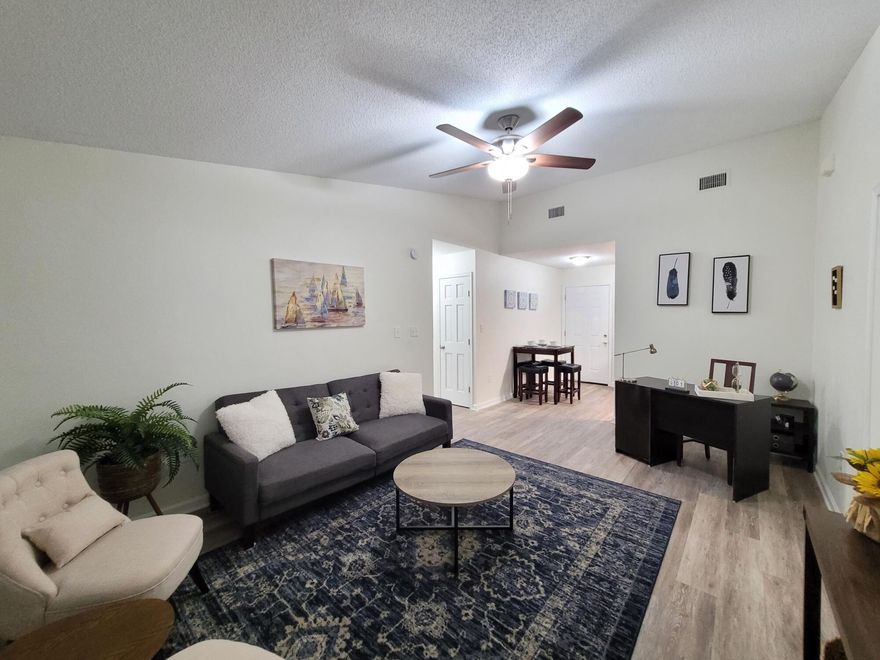 Welcome home! Stunning 3 bedroom 2 bath home for sale in desirable Crestview. This adorable property sits on a huge corner lot, and features a one car garage and a one car carport. Additional sheds on site for ample storage. It has been recently updated and features a new roof, fresh paint, new stainless steel appliances, granite counter tops, and new flooring throughout. Upgraded light fixtures and blinds throughout. Open living/dining combo, tall ceilings, and spacious kitchen with ample counter top space and an oversized pantry. Split bedroom layout for additional privacy. Master bedroom features a walk-in closet and an attached bathroom with walk-in shower. Washer dryer hook ups are in the garage. This one checks all the boxes! But don't wait, it won't last long. Vacant & easy to show.