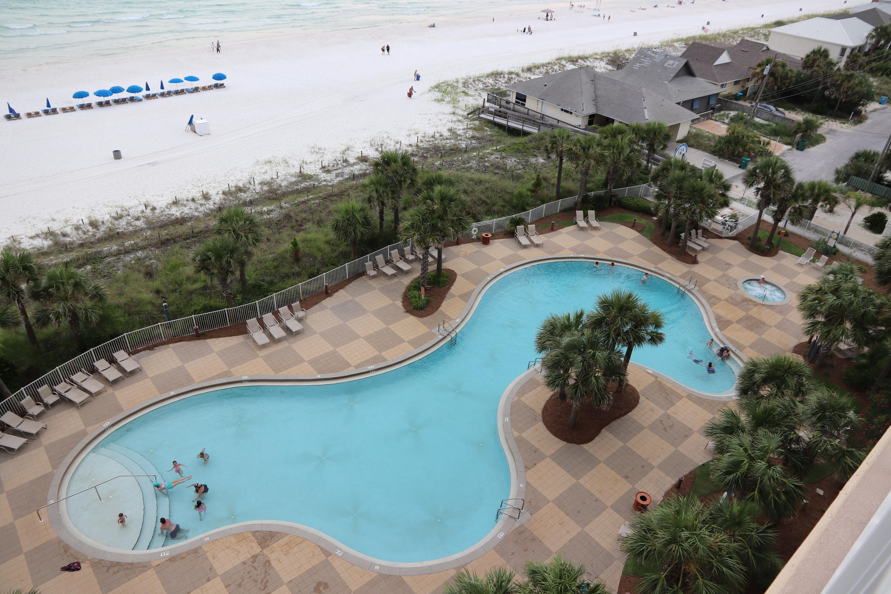NON-RENTAL. This huge 2bd/2bth condo is LOCATED ON THE PERFECT FLOOR. The Seventh floor is high enough to be away from the noise at the pool, but low enough where you can see the white sand from your living room and master bedroom. MASTER BEDROOM IS GULF-FRONT. Open your large sliding glass doors and hear the waves at nigh. HUGE SEPARATED SHOWER AND JETTED TUB. Sterling Beach built their condos right, large kitchen, laundry facility with side-by-side washer/dryer. The grounds at Sterling Beach are kept very nice. Well managed HOA. Make sure you get this one on your list to see.