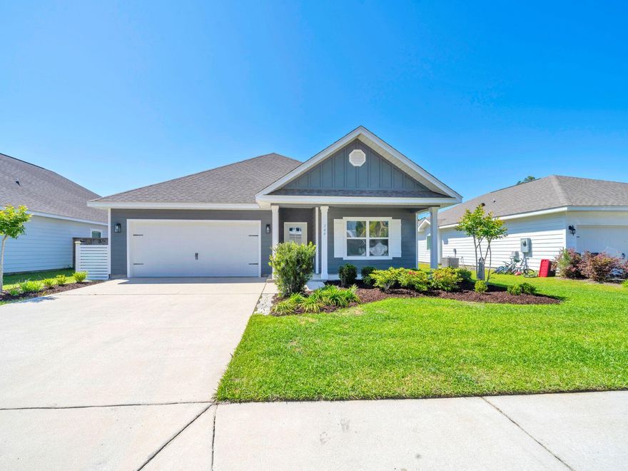 Welcome to Southern Pines! This smaller community features 36 total homes and is located close to all that South Walton offers. The single story home offers four bedrooms, including a large Master Bedroom, Open living, kitchen and dining area, solid surface granite countertops, Engineered vinyl plank flooring, Frigidaire appliances, an attached 2 car garage, Smart home package including Kwikset keyless entry, Z-wave technology, and much more upgrades. Very peaceful community with an excellent opportunity for a new buyer to acquire this home's assumable mortgage at a locked in rate of 2.25% for qualified buyers.