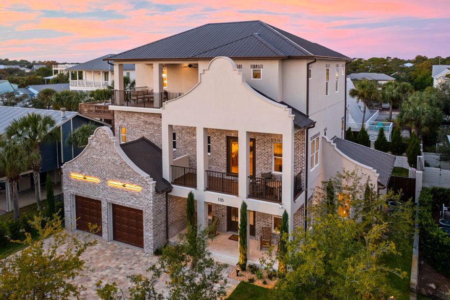 Defined by scale, finish and walkability, this newly built 8BR/8BA, 4,815 sq ft home is an easy 300-yard stroll to Gulfview Heights beach access and lives beautifully as both a primary residence and a high-performing rental. Designed to sleep 22, it offers two custom bunk rooms and all en-suite bedrooms. The centerpiece kitchen features a Viking Tuscany Series appliance package valued at over $100K, complemented by an elevator and elevated lighting. Outside, enjoy a resort-style pool and spa, outdoor kitchen, fire pit and 2-car garage, plus lush landscaping, security cameras and robust mechanicals. Rental projections exceed $400K annually.