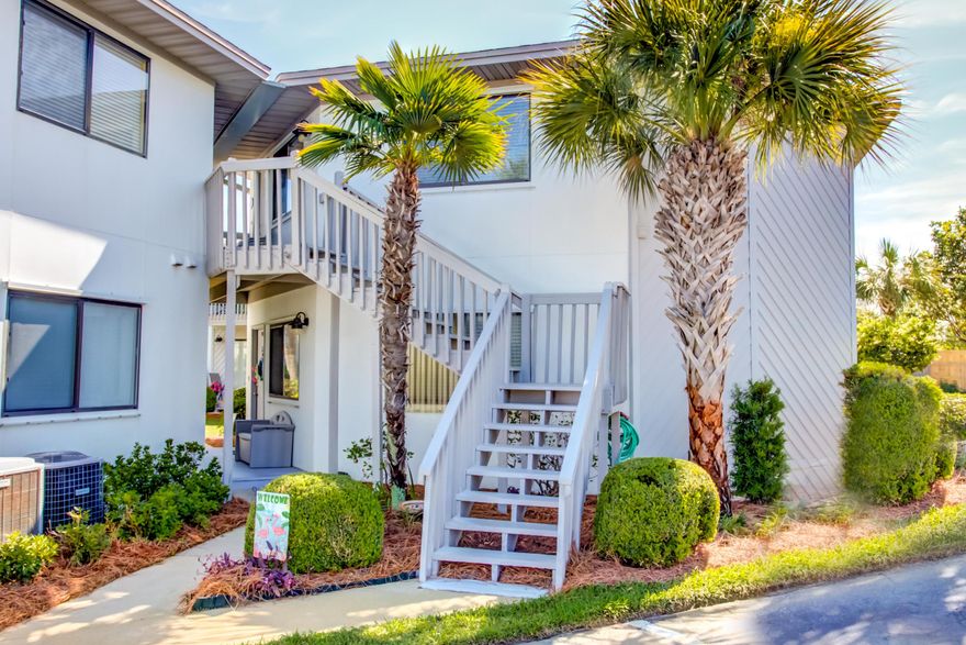 Ultimate opportunity at Crystal Village ! *Private/non-shared stairs+ breezeway*Updated/upgraded and well maintained end unit. This open octagonal floorplan allows for extra windows and Florida Sunshine. 24 x 24 porcelain tile flooring, granite counters, custom cabinets, glass backsplash, recessed LED lighting on dimmers, security system and offered furnished and turn key. Crystal Village is a quiet community just 2.5 blocks Pompano Joe's beach front bar/restaurant and adjacent county park with 4 beach walk overs, restrooms, life guard station and artificial reef. These units make great full time and part time residences, along with long and short term rentals.