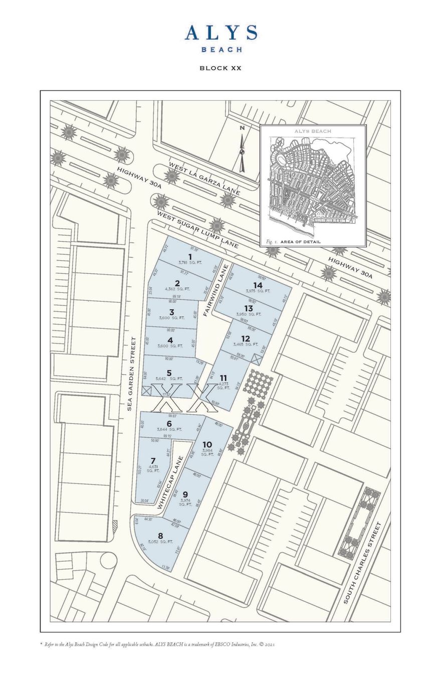 Homesite South of 30A. Entered for comp purposes.