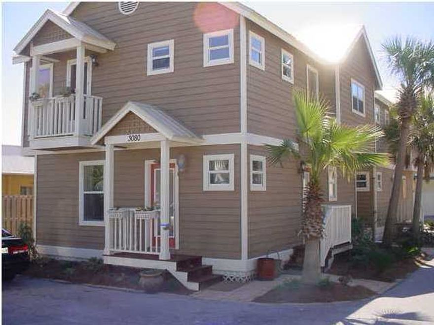 BEST DEAL ON THE BEACH!! Someone can get a great deal on this fabulous property. SELLER WILL CONSIDER ALL REASONABLE OFFERS...HOA FEES are $100 with Deeded Beach Access and only 75 feet from the Best Beaches in the US. Located on the south side of Scenic Hwy 98, you're only steps away from the best beaches in the country. Seller has recently upgraded the furnishings of this home. This 3 Bedroom/2 Bath GULF VIEW home with a 2 Bedroom/2 Bath Lockout is rental ready or can be used as a second home. Beautiful updated landscaping with new granite counter tops, fully restored cedar siding, all railings have been replaced, hardwood floors, two A/C units and recently painted exterior makes this unit One of a Kind. Close to everything, Destin Commons, Fantastic