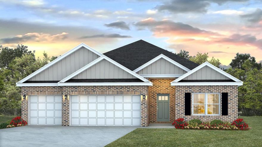 NEW CONSTRUCTION in Patriot Ridge Community with Underground Utilities, Community POOL & pavilion. The Destin plan, an upscale 4 Bed Rm 3 bath, awesome design, trey ceilings & other stunning amenities. Beautiful granite, undermount sinks in the kitchen & baths. Stainless steel appliances, GAS range, quiet dishwasher, island bar, lg. pantry. lg. breakfast nook & separate dining area. Spacious bedroom 1 with a 5'x12' 4' walk in closet, double vanity, garden tub & large separate shower. The latest in BEAUTIFUL wood look flooring & NICE carpet in the bedrooms. Great covered back patio & 3 car garage. The Smart Home Connect System includes your video/camera doorbell, keyless entry, plus additional Smart Hm. Devices, Hurricane window/door protection & more. Stylish craftsman home. Must See.