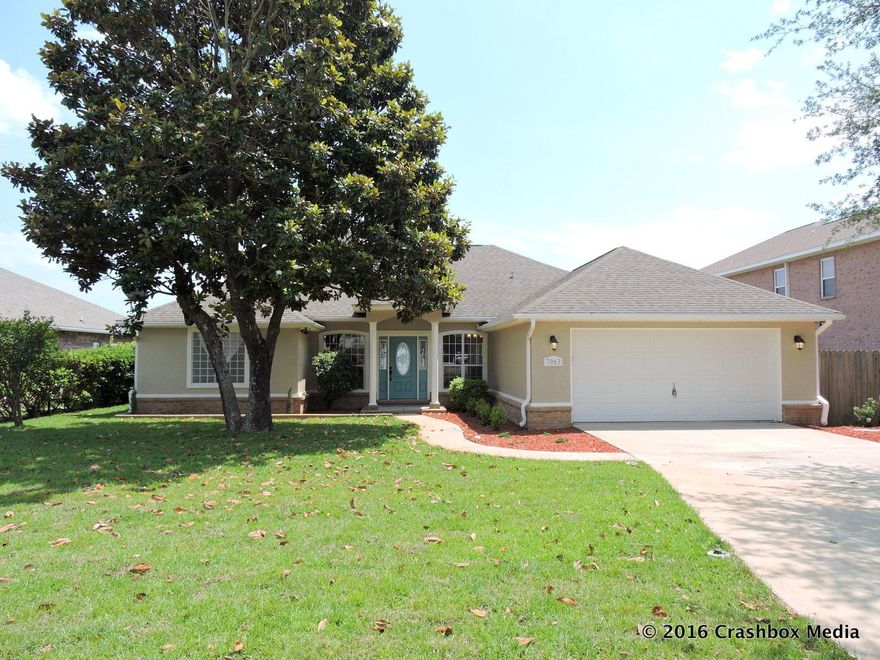 * Possible Seller Financing To Qualified Buyers, Subject To Buyer Approval * This remodeled waterfront is ready to make your dream of waterfront living a reality. The home has been redesigned to have a fantastic open-concept, split bedroom floor plan. It has a large dining area, living area complete with fireplace, breakfast nook, huge kitchen with an oversized breakfast bar, and french doors leading into a study. The master suite boasts a walk-in closet, double sink vanity, custom tiled shower, and jacuzzi tub. The home has fresh paint, new flooring, new cabinets, stainless appliances, granite counters, and more. This waterfront home has great views from most rooms and large backyard overlooking the water and a sandy beach area. Sold as is. All information should be verified