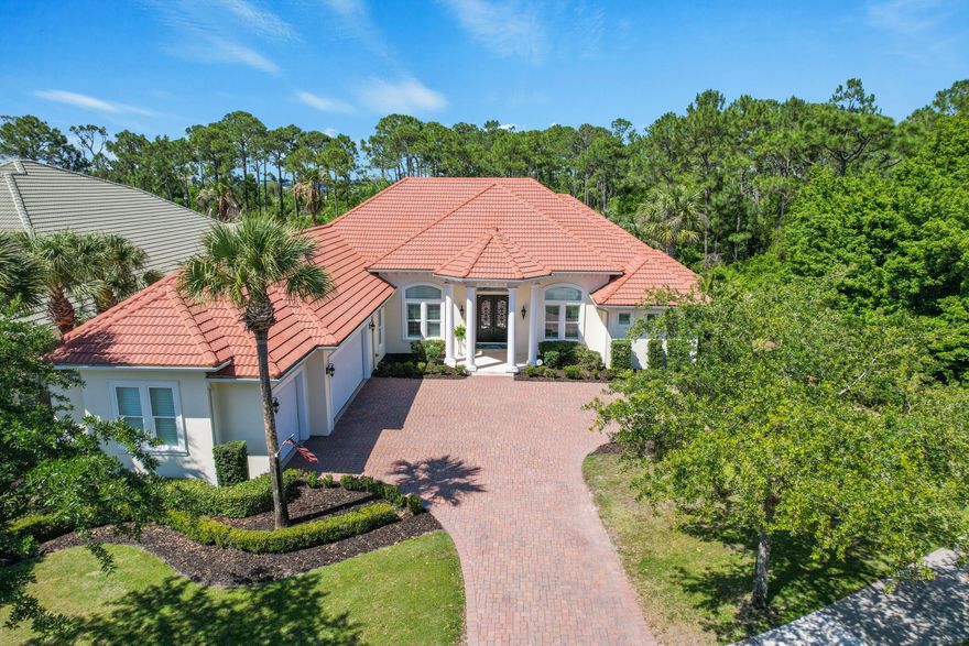This meticulously maintained and updated home is located just inside the back 'owners gate' of Destin's Premier Golf Community, Regatta Bay. Enjoy the conveniences of an active lifestyle and golf carting to schools, entertainment, dining, the beach and shopping all the while getting the feel of incredible privacy being positioned on this premium preserve lot both to the back and east sides. Jump on the trial head and explore the vast community of just under 800 acres, with 120 of those acres as lush preserve. With the 3 car garage, to the updated and spacious interior, open and airy spaces leading to your inviting lanai with a saltwater pool, this home leaves little to be desired. The exterior has been freshly painted.