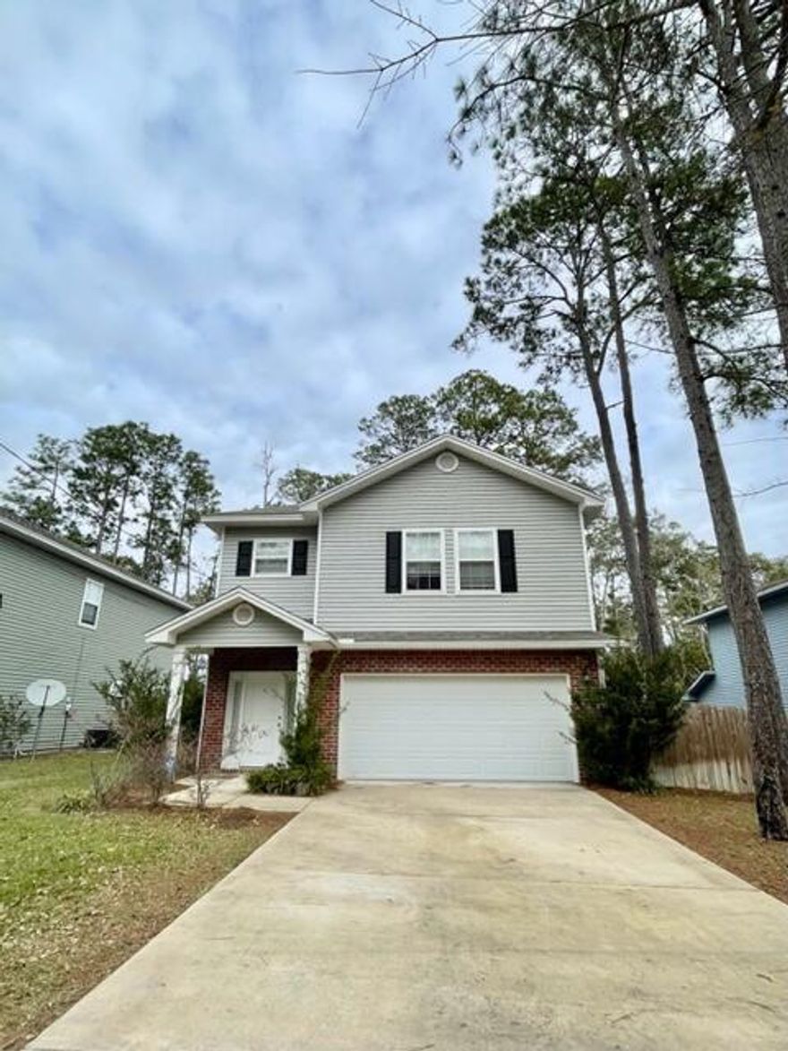 Available March 8This spacious home boasts four bedrooms and two and a half bedrooms! The kitchen features Quartz countertops, white soft close cabinets, and stainless appliances. The bathrooms have double vanities in both bathrooms and a large tub and separate shower in the master bath! The Master features a spacious bedroom with a large walk-in closet! The main living area downstairs has luxury vinyl plank flooring and the back porch is covered. The yard is large and fenced!**Carpet cleaning & Admin Fee charged (if applicable)**