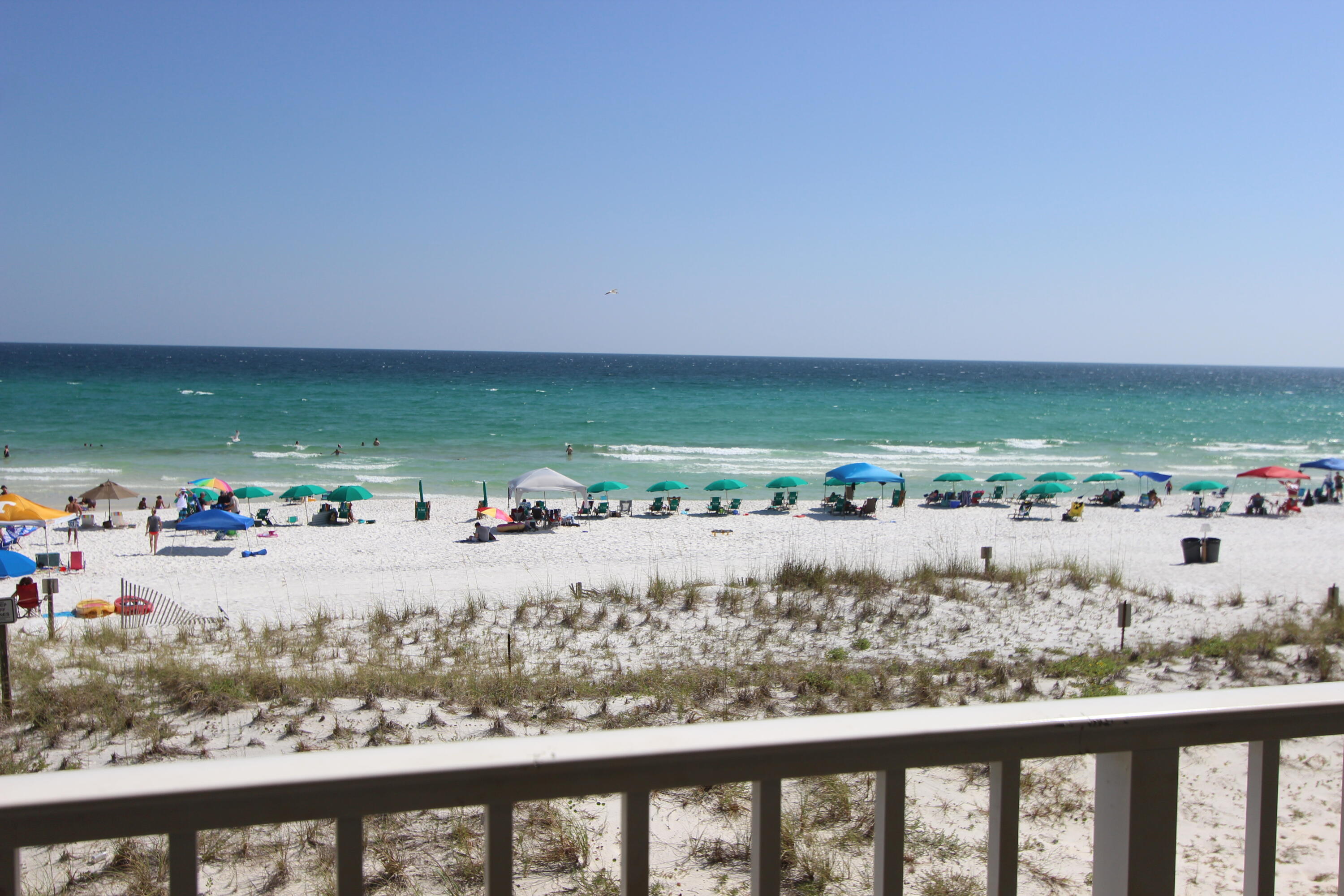 Beachfront Condo - 2nd Floor End Unit with Stunning Views!Wake up to unbeatable views of sugar-white sand and emerald green waters from this beautifully updated 2nd floor end unit. This beachfront gem boasts an excellent rental history and combines comfort, convenience, and coastal charm.Step inside to discover a bright, redecorated interior, an abundance of kitchen cabinetry, granite countertops, stainless steel appliances, and ample storage throughout. Enjoy peace of mind with a new elevator installed in 2021.Relax or entertain by the beachside pool, soak in the hot tub, grill your favorite meals in the outdoor BBQ area, or stroll along the private boardwalk to the beach. Just a quick drive to the Okaloosa Island Fishing Pier, Boardwalk for live music and dining, area dining and shopping, everything the area has to offer is at your fingertips. Don't miss this rare opportunity to own a slice of paradise on the Gulf! 2024 Rental Income: $72,629. 2025 YTD: $64,404 and still booking.