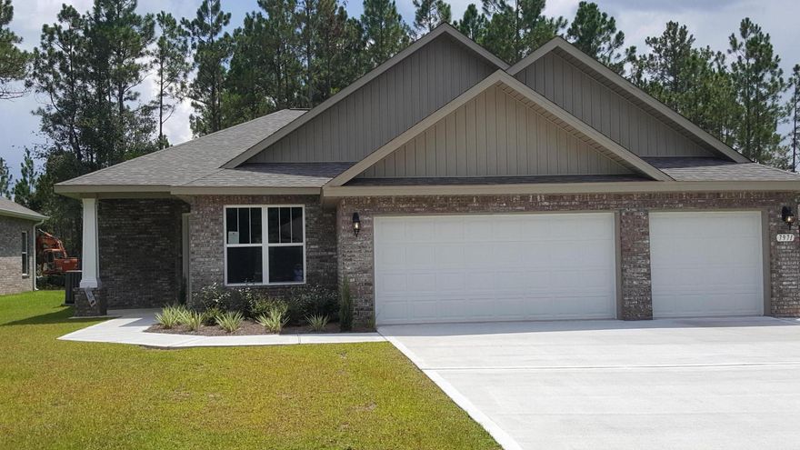 JUST COMPLETED, MOVE IN NOW!!! The Preserve in East Milton-25 minutes to the Navarre Beach & Hwy 98*Lot is 75 wide and 300 deep-Room for pool, detached garage, boat & RV* Community is on public sewer, no septic tanks* The Clearwater Cove plan is 3BR/2 Bath/3 car garage & flex room*This home has many extras not included in our standard spec homes: High ceilings; 17 SEER A/C with programmable thermostat* Open concept floor plan* Kitchen: Granite Counter tops; Stainless steel appliances* Large cafe* Master suite: Trey ceiling* Spa like master bath w/fully tiled walk-in shower w/ double shower heads; Garden tub; and Giant Walk-in closet* Covered front entry and rear lanai