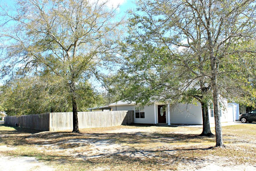 3 bedroom 2 bath home located in a quiet subdivision. Large corner lot with back yard completely privacy fenced. Nice cathedral ceiling in the living room that opens into the kitchen/dining area. Back yard is perfect for family get-to-gather's or BBQ's with a large covered patio. Measurements must be verified by buyer. Schedule your showing today!
