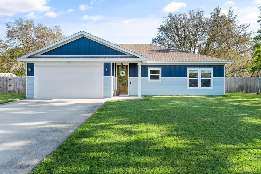 Welcome home to this one of a kind custom home that is located on a half acre! Upgraded Zoysia and irrigation throughout the yard to keep up with the best curb appeal. 
Clean &classy inside with the cool grays and crisp white features! 
Shaker white cabinets, shiny white backspash and stainless steel appliances, GAS range, and a bonus wet bar area was added for this home only. 
The ceiling height is 10' to give a larger feeling inside. There is a tankless water heater which is priceless when it comes to needing hot water on demand and not running out! The home has been upgraded with large wood look tiles. You will love the durability and style of these tiles. Plenty of natural lighting overlooking your fully fenced yard! Quiet road with NO HOA! Pre-approval to set up a showing please.