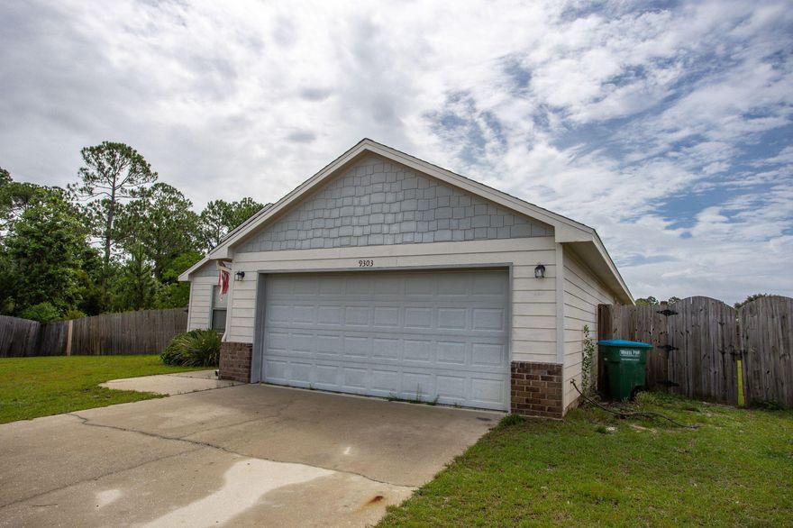 Beautiful 3 bedroom 2 bathroom 1610sqft home, located in east Navarre. Located near Hurlburt field Air Force Base. Home features hardwood and tile floors in living areas and kitchen with carpeted bedrooms. Stainless Steal Appliances. Covered patio with fully fenced backyard with full sprinkler system and timer. Please contact agent for showing as home is still occupied by tenants.