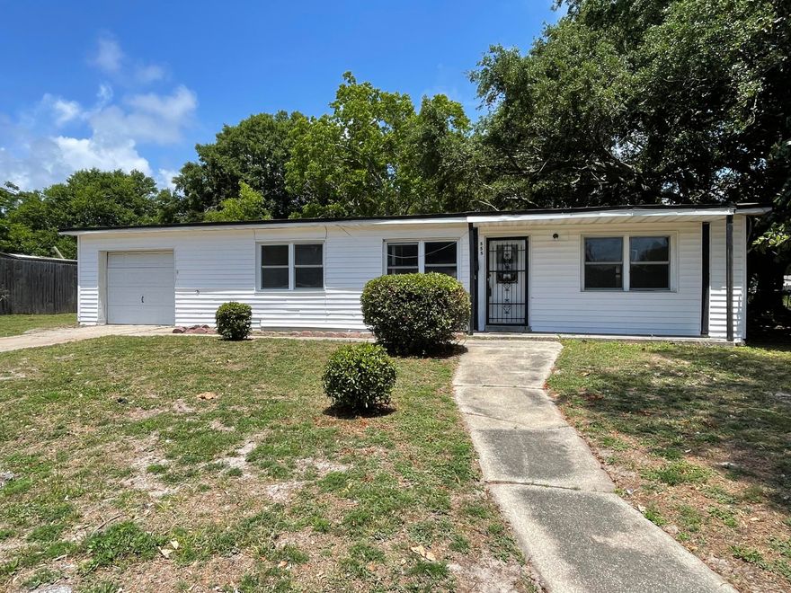 Located in the Heart of Fort Walton Beach, this corner lot REO property could certainly be the diamond in the rough. Built in 1962, this 3 bedroom 2 full bath split bedroom design home has a cinder block exterior with vinyl siding. Main living area has been expanded to include a large family or dining area with fireplace. Laundry room is just off the kitchen and 4th possible bedroom or office is just off of the laundry, leading to the 1 car garage. Back yard is mostly fenced and with the convenient location, this is one to see. Home needs repairs and therefore will not qualify for most financing. Call today for your showing.