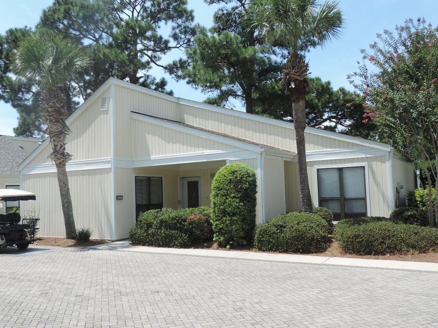 This is an awesome 2 bedroom, 2 bath detached condo located in Sandestin Resort. The home features fresh paint, new carpet and new stainless steel appliances. The home sits on the golf course so you can relax on the screened in porch while the golfers play. The location is close to all the amenities that Sandestin offers!