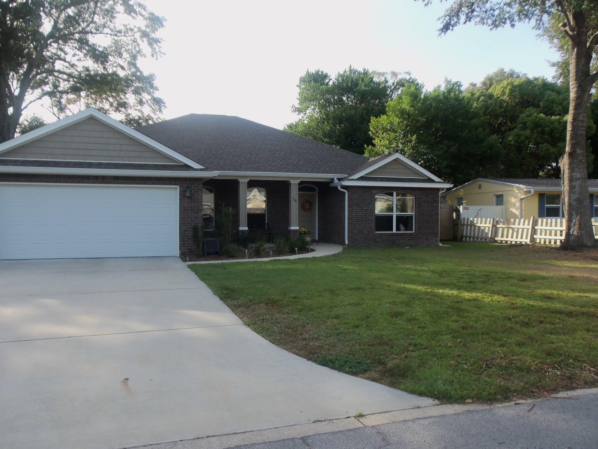 Look no further - this beautiful home is for you!! It has an open floor plan for the dining/kitchen/living areas with a raised breakfast bar, stainless appliances, glass tiled backsplash, and granite countertops. The covered front porch is a delightful welcome for you and guests. All bedrooms are very spacious! Back yard is completely fenced with a covered back porch and additional circular firepit along with a storage shed!! Washer/Dryer included along with quarterly pest control. Any size dog allowed - no cats please.