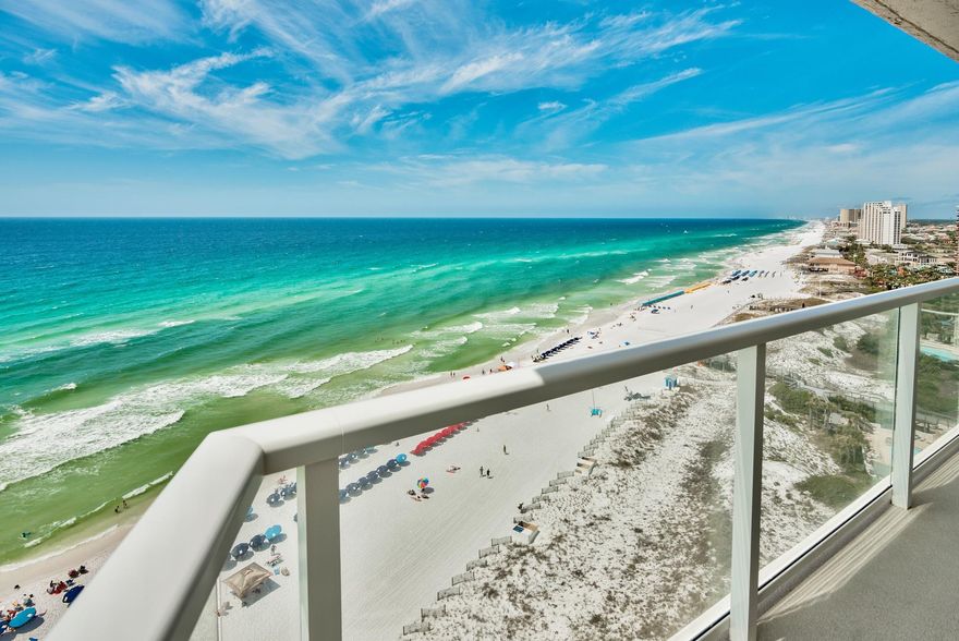 WOW, just wow......Emerald green waters and sugar white sand as far as the eye can see. This Beachside Two condo is located on the 16th floor with one of a kind panoramic views to the South, East, and West. With floor to ceiling windows, sliding glass doors, and a unique wrap around balcony, this sought after floor plan is rarely on the market. Offering upgraded kitchen, flooring and baths this amazing unit makes a great rental investment or second home and is a definite MUST SEE!As an added bonus and to introduce the new owners to the Sandestin lifestyle, the listing brokerage and seller(s) are offering an incentive package to the buyer(s) of this property: Golf for four on one of our three championship courses, a pass for four to Sandestin's exclusive Beach Club, and an introductory