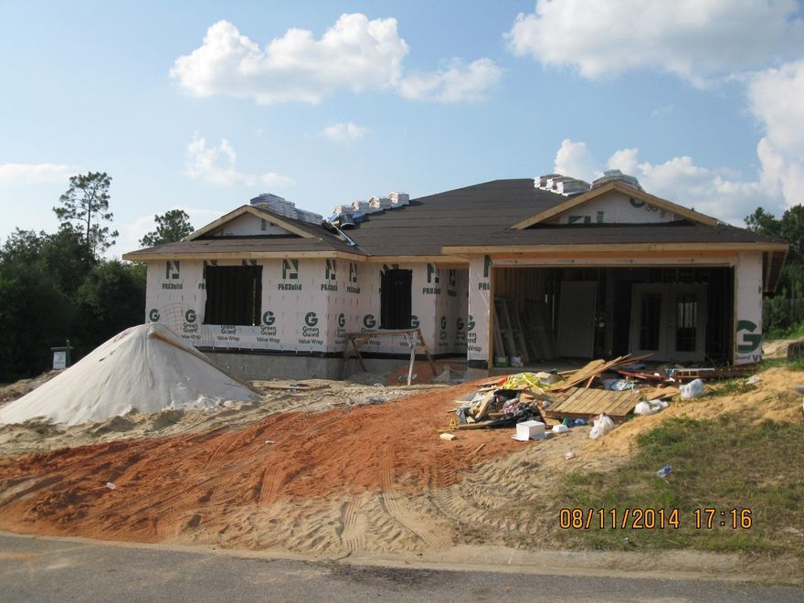 BEAUTIFUL ALL BRICK 4 BEDROOM 2 BATH HOME LOADED WITH AMENITIES. THIS WONDERFUL OPEN FLOOR PLAN HAS A HUGE FAMILY ROOM WITH FRENCH DOORS OPENING UP TO A 14X14 PATIO ALONG WITH A DOUBLE TREY CEILING WITH ROPE LIGHTING FOR A VERY ELEGANT LOOK IN THE EVENINGS. THE KITCHEN BOAST GRANITE COUNTERTOPS, BREAKFAST BAR, 20 INCH TILE AND CUSTOM CABINETS, PANTRY AND STAINLESS STEEL APPLIANCES INCLUDING SIDE BY SIDE REFRIGERATOR. LARGE MASTER BEDROOM WITH TREY CEILING AND LARGE MASTER BATH WITH DOUBLE VANITIES, GARDEN TUB AND A SEPERATE SHOWER. COME SEE THIS CUSTOM HOME BY WYATT BUILDERS. A BUILDER WHO IS METICULOUS AND TAKES GREAT PRIDE IN HIS WORK. PROFESSIONAL LANDSCAPING AND PRIVACY FENCE ARE INCLUDED.