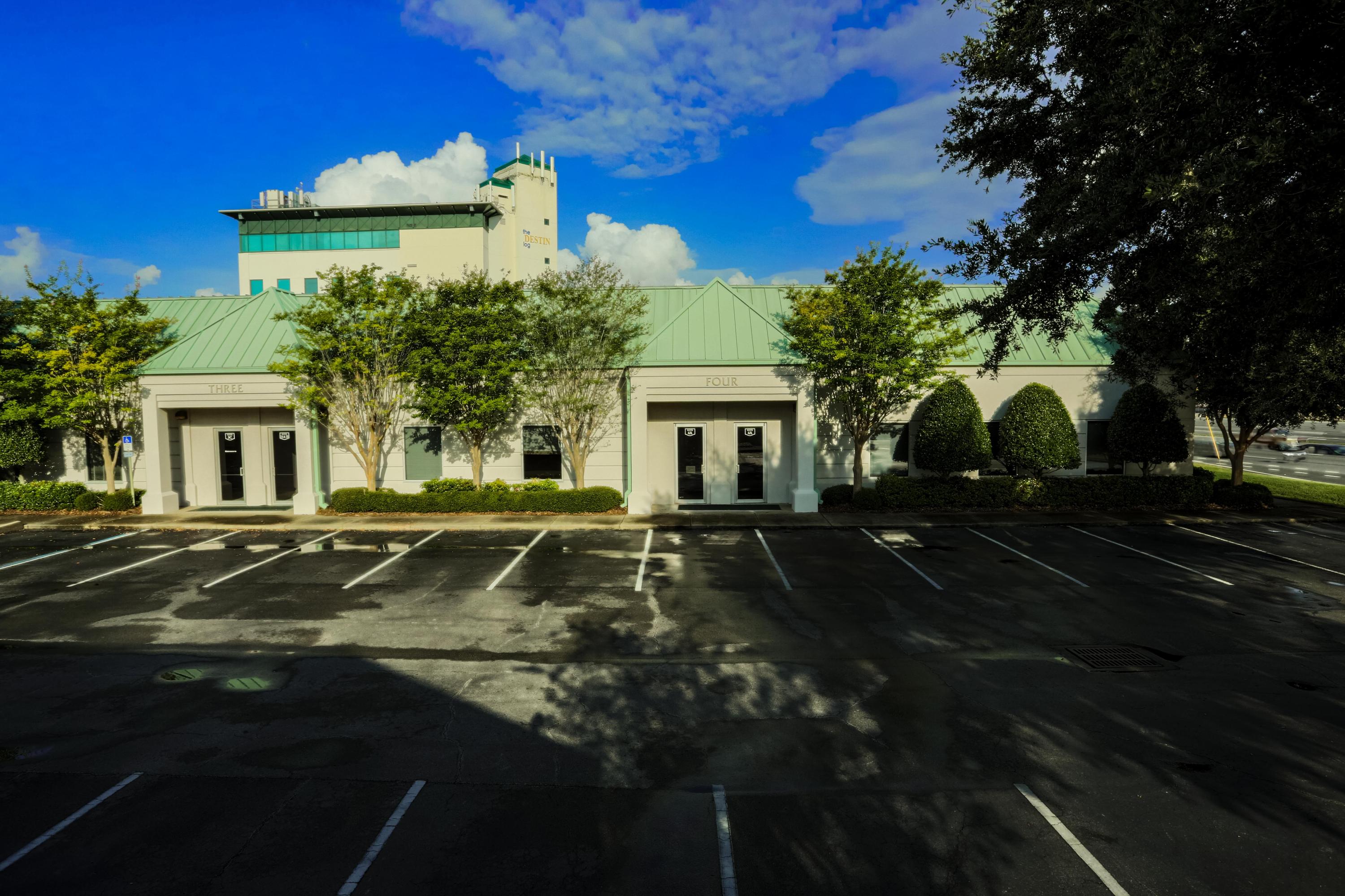 Premier office space located directly across Highway 98 from the new Whole Foods in Destin, Florida's most desirable ''live, work, play'' district. The site's convenience to the Mid-Bay Bridge and nucleus of Destin successfully draws from all the peripheral submarkets influencing the respective economy and supporting the success of local business. The space, as well as the overall office campus, are meticulously maintained and very well managed. Enjoy the accessibility of a one story building without the delays of an elevator! Utilities are charged at $1.25 PSF, annually; state sales tax is charged at 6%; NNN fees are applicable. Inquire for further details.