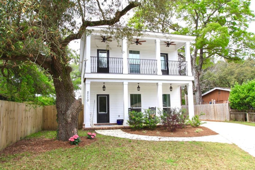 Pristine home in Niceville built by award winning, Ferrin Campbell, on coveted Bayshore Drive only 1.1 miles to the closest boat ramp, close to both Bases and A+ rated schools and only 13 miles from the beautiful beaches along the Emerald Coast. This home includes two master suites featuring double vanities, large walk-in closets and large walk-in showers. The master suite on the first floor includes a garden tub for relaxing and the second floor master suite exhibits a barn door for added character. The spacious craftsman style kitchen has gorgeous white, shaker style soft-close drawers and cabinets, quartz countertops and newer stainless steel appliances, leading into a spacious laundry room featuring the same gorgeous shaker style cabinets and a utility sink.