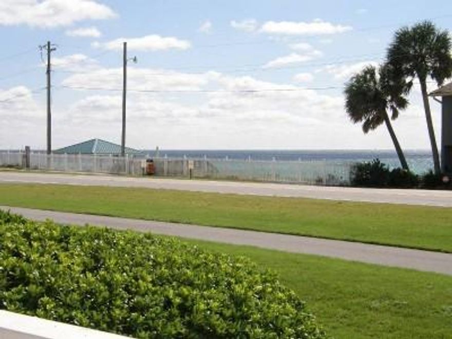 Enjoy the fabulous gulf view right from your porch! The only front row unit on the market in the well known Gulfview community, which is right across the street from its own private beach. This secluded end unit has all the amenities right outside its door including laundry, BBQ and pool. Unit was recently renovated with tile throughout, designer kitchen cabinets and countertop as well as a new HVAC system. Community was also recently refinished with new paint, railings and beach gate. Grossed $23,000 last year and on track to hit $25,000 this year, what an investment! Seller will transfer prior customer list as well as the unit's marketing website with years of reviews.