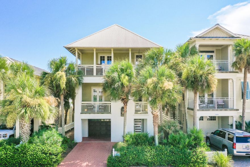 Exceptional vistas and attention to detail define this professionally designed coastal retreat. The setting affords its owner with views of Destin's East Pass and the Gulf of Mexico. It's well-appointed and the open concept has been meticulously thought out from design to conception to take full advantage of the exceptional water views. The 2nd floor features an open living concept with kitchen, dining and living all open to one another and open on to the rear balcony which has exceptional views of the pass and gulf. The kitchen offers custom cabinetry, marble countertops and stainless-steel appliances. Adjoining the kitchen is the generously-scaled dining and living areas which flow out onto the rear deck and have unparalleled water views.