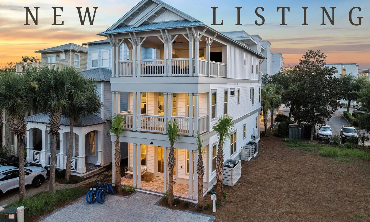 Brand New Construction, Fabulous Gulf Views & Fully-Furnished! Presenting a unique, newly-built property just steps from the beach, 33 Sand Flea Drive is the ultimate 30A vacation home. Located at the forefront of Seacrest Beach, this lovely home can be a lucrative investment property with rental projections at $178K and cash on cash return projections at 5% annually. In prime walking distance to Alys & Rosemary Beach, this refreshing escape has the perfect floor plan. On the first level, you're greeted with a huge living room, open dining space & fully-loaded chef's kitchen. The first level also has a guest bedroom, full bathroom and back porch. The second level features an enormous bunk room with 8 built-in bunk beds and an ensuite bathroom. Additionally, you have a spacious primary bedroom with a private balcony on this level. The top floor boasts an enchanting primary bedroom with a large built-in bar and access to the top floor veranda. The top floor veranda is a show-stopper featuring a luxe summer kitchen, outdoor dining area, TV, comfortable seating area and a fabulous view of the Emerald Coast. This gorgeous escape is offered fully-furnished and rental-ready. Set up an in-person or virtual tour today!