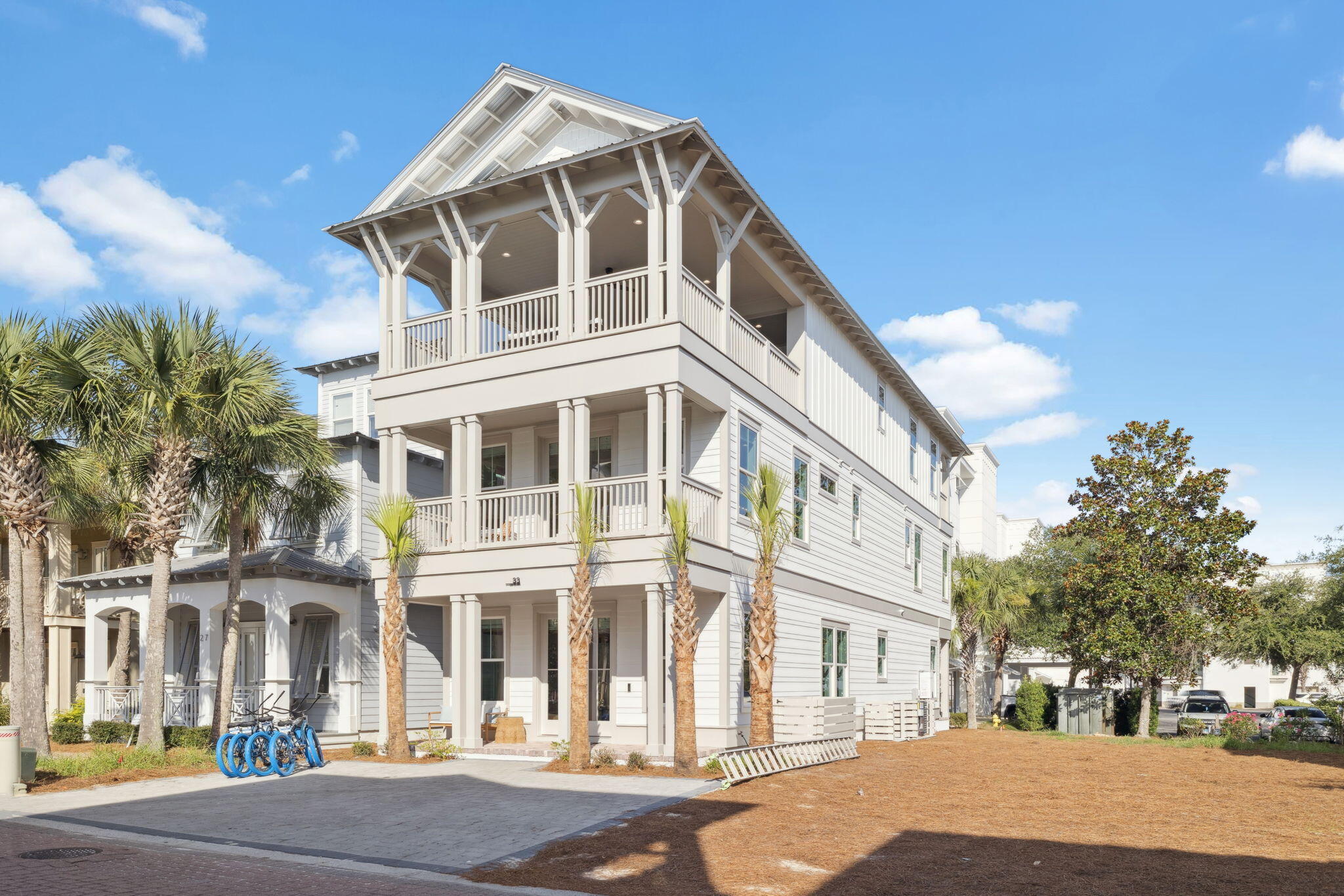 New Construction! Gulf View & Fully-Furnished! Presenting a fabulous getaway just steps from the beach, 33 Sand Flea Drive is the ultimate 30A beach home. In prime walking distance to Alys & Rosemary Beach, this home has the perfect floor plan. In the first level, you're greeted with a huge living space, open dining area & a wonderful fully-loaded chef's kitchen. The first level also has a guest bedroom, full bathroom and back porch perfect for grilling out. The second level features an enormous bunk room with an ensuite bath. Additionally, you have a primary bedroom with a private balcony on this level. The top floor boasts a dreamy primary with a built-in bar and access to the top floor veranda. The top floor veranda is a showstopper featuring a summer kitchen, huge TV, comfortable seating and a STUNNING Gulf View! Explore the best that 30A has to offer from this wonderful escape. Rental projections are set at $178,650 per year and cash on cash returns at nearly 5% annually. This gorgeous escape is offered fully-furnished and rental-ready. Inquire today for more information!