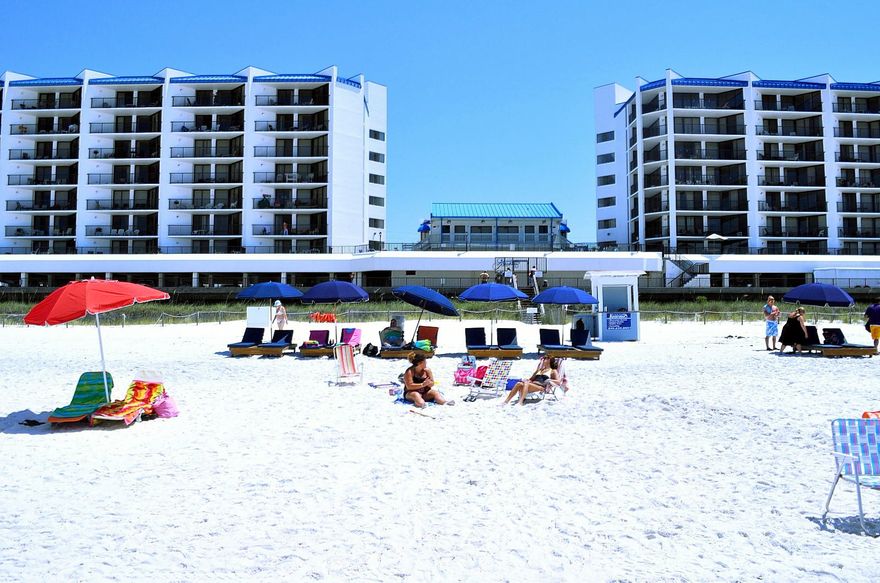 Unobstructed views of the beautiful white sandy beach and emerald green water. This fabulous 2 bedroom 2 bath unit is located directly on the Gulf of Mexico, only a minute away from the popular shopping destination of Pier Park. Unit has been completely remodeled. New ceramic tile, kitchen and bathrooms offer granite counter tops, new furniture and flat screen TV's throughout. Master bedroom has queen bed, large walk in closet, separate vanity outside the bathroom. Additional bedroom offers 2 twin beds, flat screen TV, stackable washer and dryer in the hall. Covered parking with easy access to two elevators. This unit has a proven rental history, so for all you out there looking for the perfect investment, this is the unit for you.
