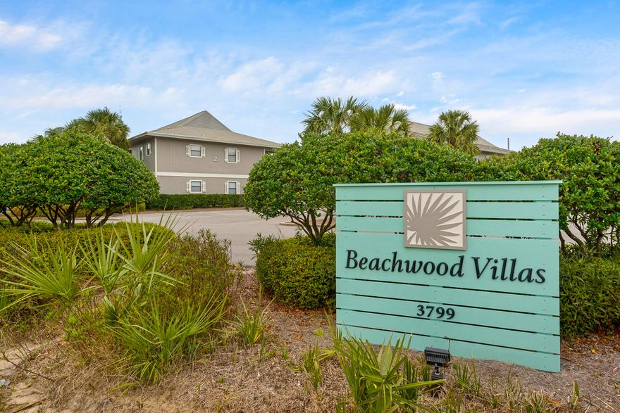 Upgraded and rental ready.  Building 5 is directly across the street from the beach access.  This is the closest building to the public beach access in Beachwood Villas.  Fully upgrade 1 BR unit has bunks, granite countertops, white cabinets and tile backsplash and master-bedroom.  Located in the popular Beachwood Villas in the heart of 30A,  you can walk or ride your bike to Seaside, Watercolor or east to the Hub and Rosemary.  Being sold furnished!  Come and see it, this won't last long.