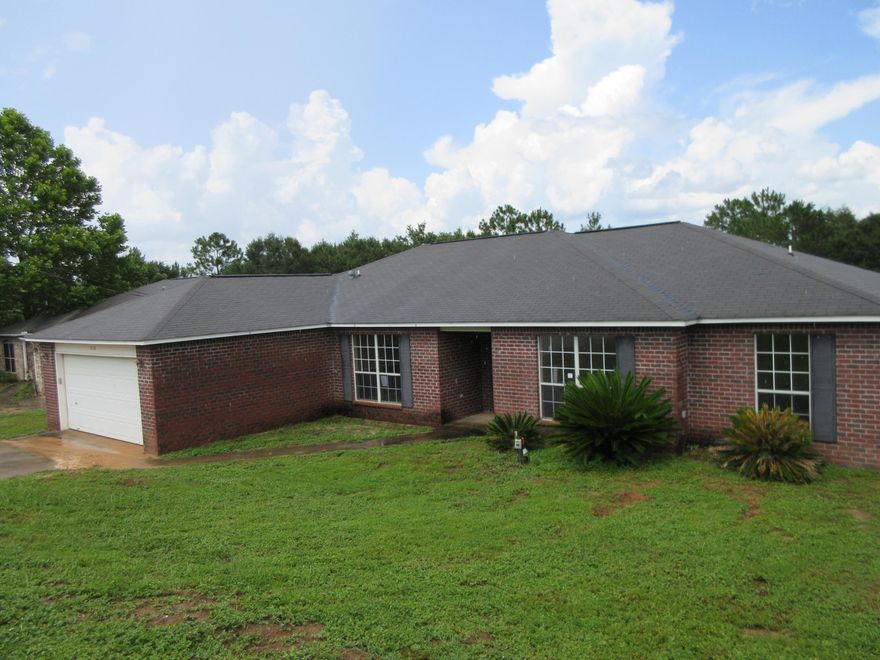 With a little love this 4 bedroom, 2 bath brick REO home in Crestview would be the perfect residence or long term rental investment! The home features vaulted ceilings, a split floor plan, fenced back yard and a 2 car garage. The location is convenient to shopping, schools, Military Bases and employment opportunities.